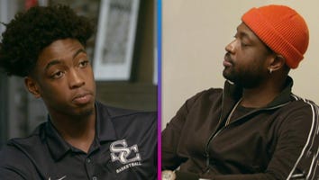 Dwyane Wade Counsels Son Zaire About Game of Basketball (Exclusive)